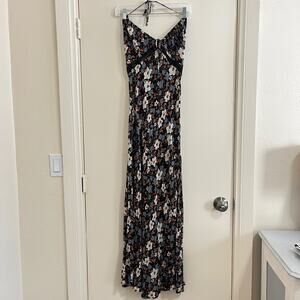Free People Intimately Babydoll Maxi Dress Sz S Fairy Whimsigoth Romantic Boho.